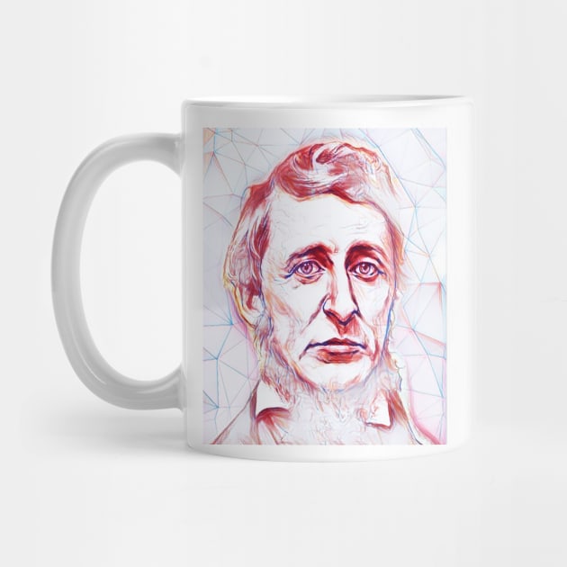 Henry David Thoreau Portrait | Henry David Thoreau Artwork by JustLit